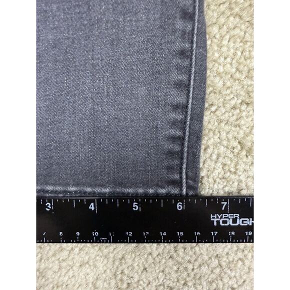 Levis Jeans Size 14 Classic Crop Black Faded Stud Ankle Accent Stretch B147 - Picture 16 of 16